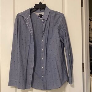 Tommy Hilfiger Blue Casual Button Down Shirt